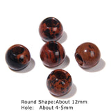 Natural Stone Large Hole Round Beads 12mm
