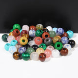 Natural Stone Large Hole Round Beads 12mm