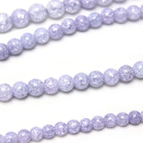 Natural Stone Lavender Purple Crystal Beads 6 8 10mm Round Loose Spacer Beads