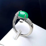 Leopard Agate Adjustable Finger Ring Copper Gem Stone Rings