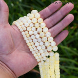 Yellow Cracked Quartz Crystals Round Beads for Jewelry Making DIY Bracelet