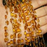 Crystal Aventurine Lapis Lazuli Drop-shape Beads 7*9mm