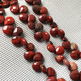 Natural Stone Drop Shape Crystal Agates Tiger Eye Faceted Beads