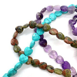 Heart-shaped Amethyst Faceted Beads 10x10x5mm for DIY Jewelry Making