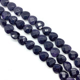 Heart-shaped Amethyst Faceted Beads 10x10x5mm for DIY Jewelry Making