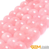 Madagascar Rose Quartz Beads for DIY Jewelry Making 15 Inch