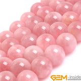 Madagascar Rose Quartz Beads for DIY Jewelry Making 15 Inch