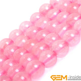 Madagascar Rose Quartz Beads for DIY Jewelry Making 15 Inch