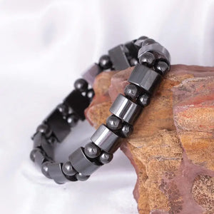 Magnetic Hematite Health Bracelet Magnetite Malachite Crystal Healing Bangle