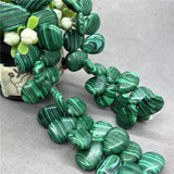 Natural Stone Malachite Agate Water Drop Shape for Jewelry