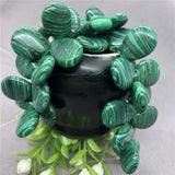 Natural Stone Malachite Agate Water Drop Shape for Jewelry