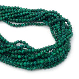 Malachite Faceted Beads 3mm 4mm for DIY Jewelry Making