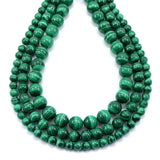 Natural Stone Malachite Round Loose Beads 6 8 10MM Strand