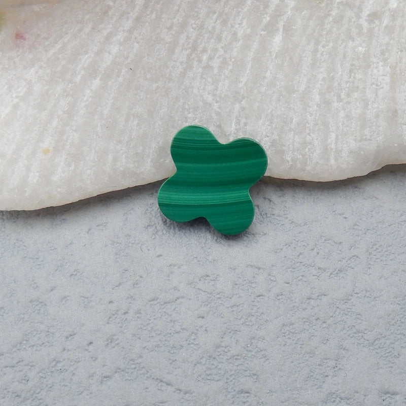 Natural Malachite Pendant Bead 11x13mm
