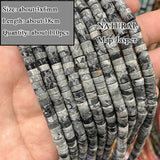 Natural Stone Map Jaspers Loose Beads for Jewelry Making