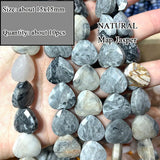 Natural Stone Map Jaspers Loose Beads for Jewelry Making