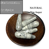 Natural Stone Map Jaspers Loose Beads for Jewelry Making