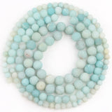 Matte Dull Polish Agates Amazonite Beads for Bracelet Making