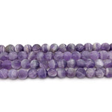 Matte Dull Purple Amethyst Quartz Beads 4-12mm