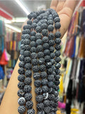 Matte Frosted Dragon Vein Agates Round Beads 8*8mm
