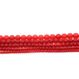 Red Chalcedony Natural Stone Matte Frosted Beads 4-12mm DIY Jewelry Making