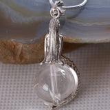 Natural Stone Mermaid Pendant Crystal Quartz Necklace Pendant