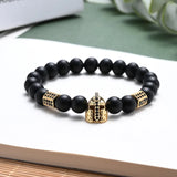 Lapis Lazuli Stone Metal Bracelet