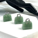 Natural Stone Mini Bag Ornament Healing Crystal Reiki Gemstone Pendant
