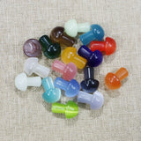Mini Cat Eye Opal Mushroom Figurine Quartz Healing Crystal DIY Statue