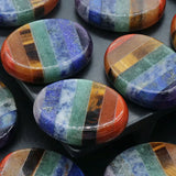 Seven Chakras Splicing Ornaments Natural Stone Mini Decoration