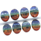 Seven Chakras Splicing Ornaments Natural Stone Mini Decoration