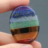 Seven Chakras Splicing Ornaments Natural Stone Mini Decoration