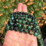 Natural Stone Green Emerald Round Spacer Beads for Jewelry Making