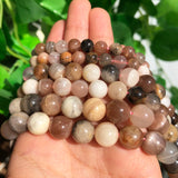 Natural Stone Mixed Moonstone Sunstone Gem Round Loose Beads 6 8 10mm