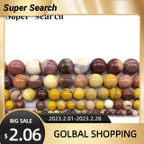 Mookaite Egg Yolk Loose Beads 4 6 8 10 12MM for Jewelry Making