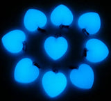 Natural Stone Moonstone Turquoise Quartz Crystal Heart-shaped Pendant