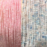 Natural Stone Morganite Beads 2-3mm Pink Crystal Faceted Beads