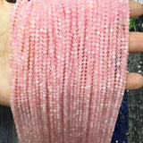 Natural Stone Morganite Beads 2-3mm Pink Crystal Faceted Beads