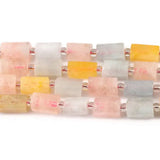 Natural Stone Morganite Cylinder Beads 8*11 mm
