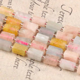 Natural Stone Morganite Cylinder Beads 8*11 mm