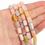 Natural Stone Morganite Cylinder Beads 8*11 mm