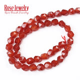 Red Agates Carnelian Round Loose Beads 8MM for Jewelry Making