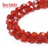 Red Agates Carnelian Round Loose Beads 8MM for Jewelry Making