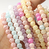 Cracked Quartz Crystal Beads 6/8/10mm Round Loose Beads for Jewelry Making