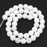 Cracked Quartz Crystal Beads 6/8/10mm Round Loose Beads for Jewelry Making