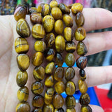 Multicolor Tiger Eye Irregular Loose Beads 8*10mm