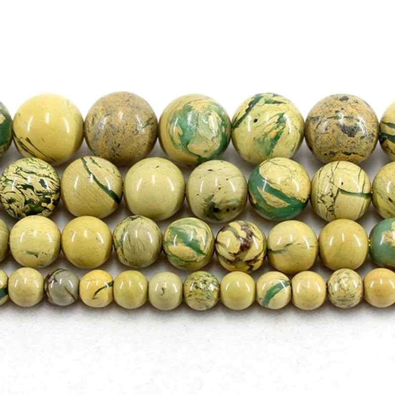 Muscovite Round Loose Beads Strand 6-12MM 15Inch