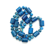 Indian Agate Stone Necklace with Pine Charm