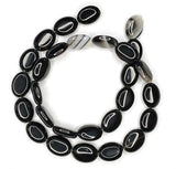 Oval Rose Quartz Sand Stone Agate Bead Necklace