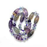 Natural Stone Necklace Crazy Agate Amethyst Jewelry Beads